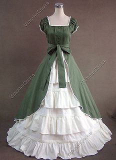 Colonial Cosplay Lolita Dress Ball Gown Prom Reenactment 020 XXL