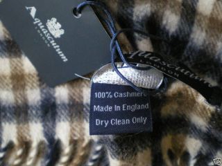aquascutum pure cashmere scarf brand new with tags