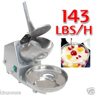 143 lbs/h Ice Shaver Machine Snow Cone Maker Shaved Icee Hand Push 