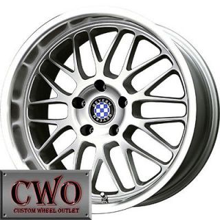 15 Silver Beyern Mesh Wheels Rims 4x100 4 Lug Civic Mini G5 Cobalt XB 
