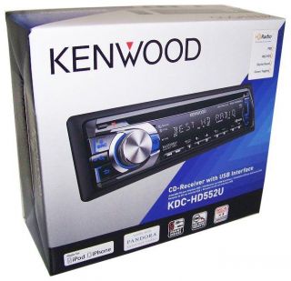 KENWOOD KDC HD552U Single Din Car Radio/USB/iPod​/iPhone/Pandor​a 