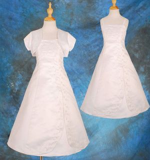 white dress size 10 in Girls Clothing (Sizes 4 & Up)