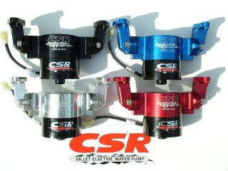 NEW CSR BILLET ELECTRIC SBC WATER PUMP #901 WITH BOTTOM FITTING