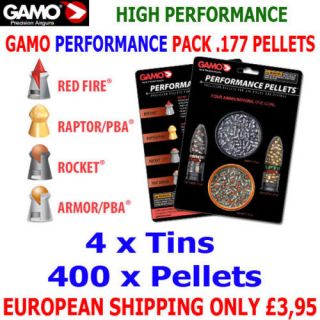 gamo performance pack 177 airgun pellets 400pcs from portugal time