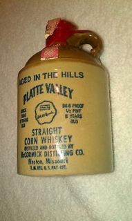   Platte Valley 1977 Antique Corn Whiskey 219 77 Mini Jug Crock