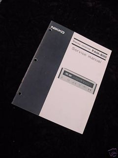 original nikko fam 800 stereo receiver service manual time left