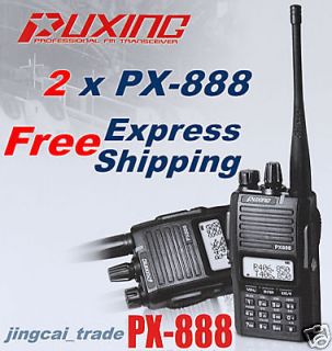 Puxing PX 888 VHF 136 174mhz Radio + Free Earpiece 2 way radio PX888 