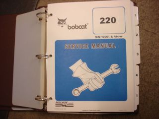 bobcat 220 mini excavator service manual  55