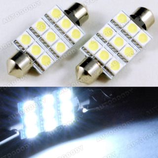   Bulbs Festoon 9 SMD 5050 Dome Map Cargo Light 211 2 (Fits Mustang