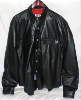 bill wall leather shirt 1 first edition 2010 bwl large