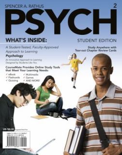 newly listed psych by spencer a rathus 2011 paperback time