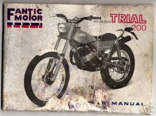 fantic 200 trials bike manual on cd 