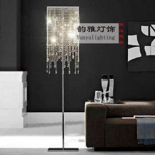 H160cm New Modern Design Contempoary Elegant Crystal Floor Lamp Light 
