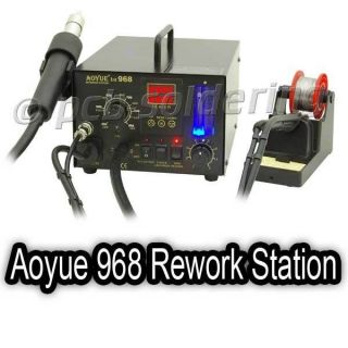 Aoyue 968 Professional PCB Rework Station SMD Soldering /Hot Air Gun