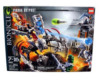   in Box Rare BIONICLE PIRAKA OUTPOST LEGO 8892   211 PCS. AGES 7 16
