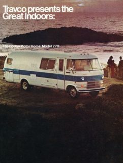 1971 dodge travo 270 motorhome camper sales brochure time left