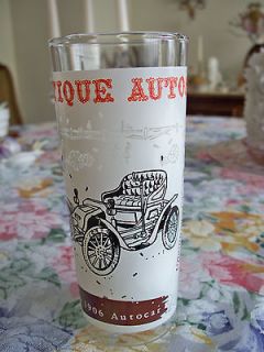 antique auto drinking glass  2 00 buy