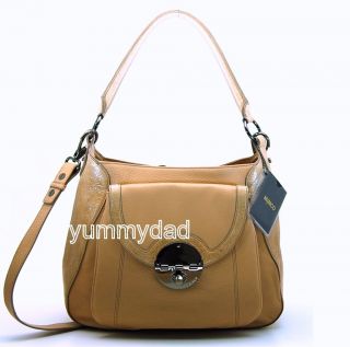mimco hustler hobo leather bag in camel bnwt rrp $ 499