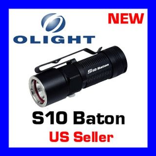 New Olight S10 Baton Cree XM L LED 320 Lumen LED EDC pocket Flashlight 
