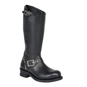 Harley Davidson SAPPHIRE Womens Black Leather Pull On Tall Boots 