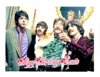 the beatles 334 1 4 sheet icing cake topper from