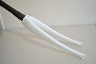   Super Six carbon fork tapered 1.5 to 1 1/8 white 353 grams New
