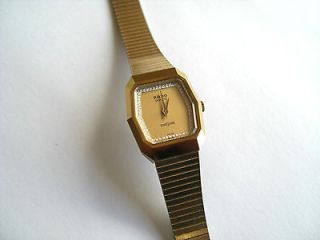 rado lady s diastar 18k gold plated dress watch one