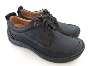 NEW CLARKS ACTIVE AIR SAFARI NATURE BLACK LEATHER CASUAL SHOES