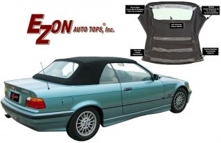 BMW E36 Convertible Soft Top With Retainers &plastic window Stayfast 