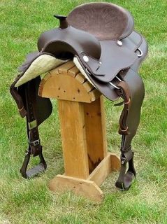 newly listed western pleasure synthetic saddle brown 16 brand new