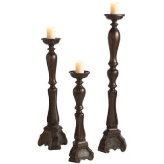 oversized pillar floor candle holders set of 3 time left