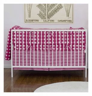 dwellstudio dots fuchsia crib set retails $ 352 00 time