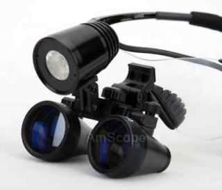 Dental Lab Portable LED Head Light with 5.0x 340mm Working Distance 