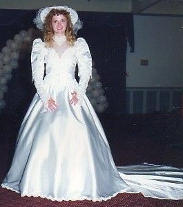 vintage 1980 s new white mendicino bridal gown 5107 sz 10