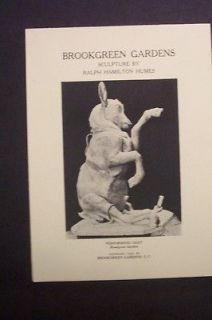 OLD BROOKGREEN GARDENS ART SCULPTURE BOOK 1937 RALPH HAMILTON HUMES 