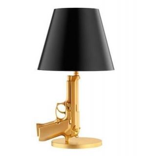 New Modern Design Golden Gun Table Lamp Desk Lighting Beside Lamp 