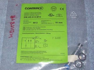 contrinex inductive proximity switch dw as 513 m12 new time