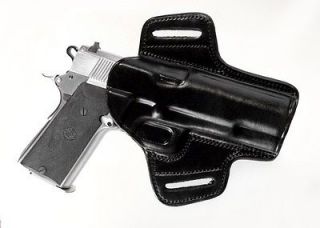 LEATHER OPEN TOP HOLSTER FOR GLOCK 19 & SIG P220/226/228/2​29. BLACK 