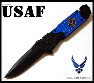 Newly listed 8 USAF Air Force Rescue Spring Assisted pocket Knife 