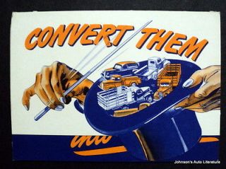 Chevrolet 1941 Convert Them Into Cash Truck Brochure Die Cut Cover