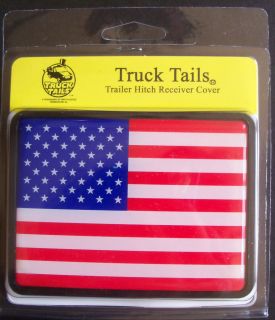 New American Flag Hitch Truck Cover 3.5 Shaft Receiver Military 