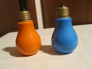 vintage light bulb salt and pepper shakers