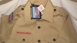 BSA Boy Scout Uniform Shirt Mens Large NEW w/tags Short sleeves