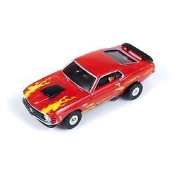   Thunderjet R8 70 Ford Mustang Boss 429 (Red) HO Scale Slot Car