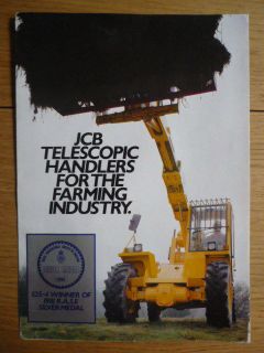 jcb 520 535 telescopic handler brochure early 80 s jm