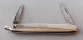 Vintage 2 1/2 TIFFANY & CO 925 Sterling Silver Pocket Knife fob loop 