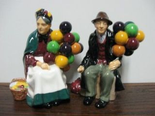 vintage royal doulton old balloon man and woman figurine returns not 