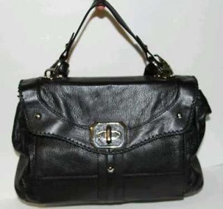 oryany black leather shoulder bag retail price $ 448