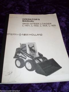 new holland l451 l452 l454 loader operators manual time left
