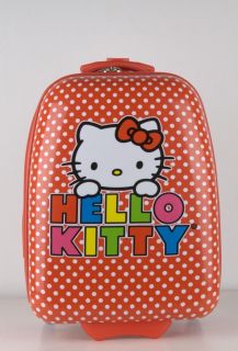 hello kitty red and white dots abs luggage 2436 time
